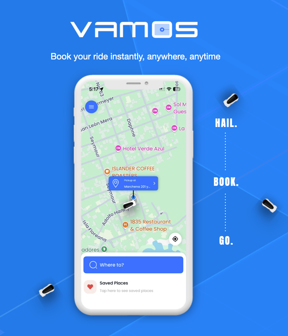 Rider app. One-Tap Booking